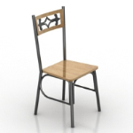 pattern wooden chair model