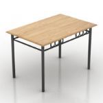 simple wooden table model
