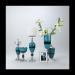 European blue vase 3D model