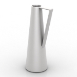 High silver teapot model