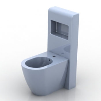 White toilet model