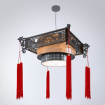 Chinese-style chandeliers 3D model