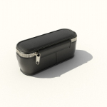 Black rectangular purse 3D model
