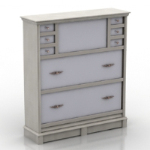 European retro wardrobe model