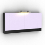 black and white cabinet model