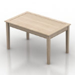 Simple wooden table model
