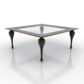 Transparent chess table model