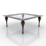 Transparent chess table model