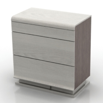 Simple bedside cabinet model