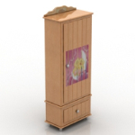 creative wooden wardrobe model