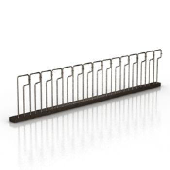 roadside bushes fence model