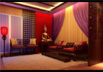 Chinese style living room model renderings