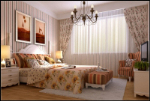 Country style bedroom 3d model