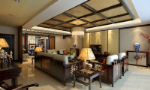 beautiful Chinese style living room 3d model