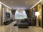 American living room decoration 3D model