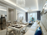 white modern living room 3d model of creative