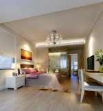 3d model modern bedroom suite bathroom integrated