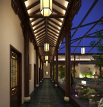 classical Chinese style corridor 3d models