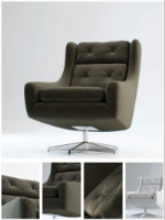 black-man sofa chair 3D models