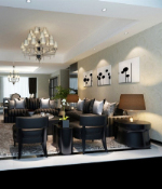 Fashion living room design 3D model