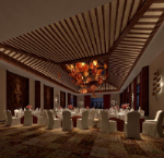 Hotel banquet hall in 3D