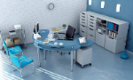 Cool office 3D model