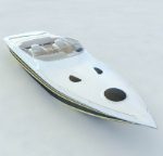A yacht 3D model