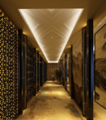 Restaurant walkway 3d models