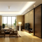 3d model of modern Chinese living room
