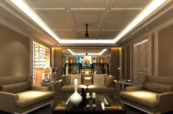 Modern living room ceiling 3d model