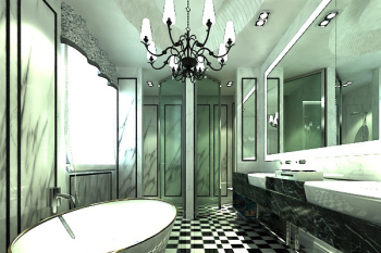 European style bathroom 3d model