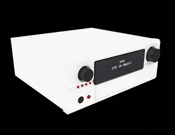 Modern white DVD player 3d model