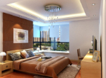 Bright bedroom 3D design renderings