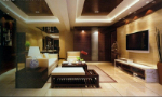 European and American Fan Living Room 3D model