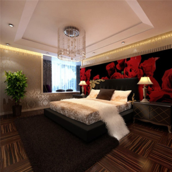 Luxury brightly bedroom model