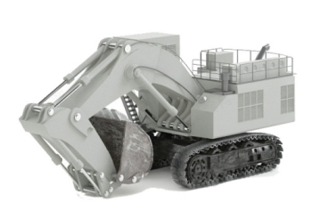 Engineering excavator 3D model