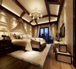 Exquisite decoration bedroom 3d model
