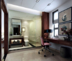 Simple 3D model library bathroom