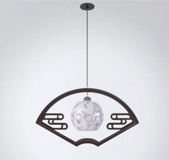 Fan of classical chandeliers 3D model