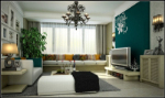 European-style garden the living room 3D model