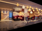 Fashion creative decoration artistic cafe 3d model