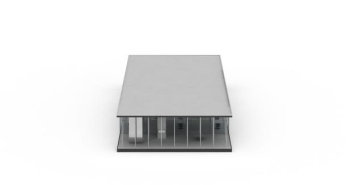 Gray building model