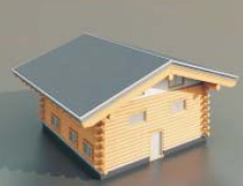 wooden houses / Architectural Model-3