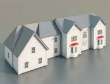 Townhouses / Architectural Model-8