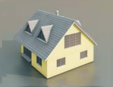    4  a house with two floors  / Architectural Model-36