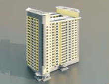 High-rise residential buildings / Architectural Model 3d-37