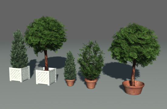 Free autocad blocks 3d trees