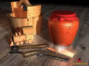 Cask wine scene, guns and choppers