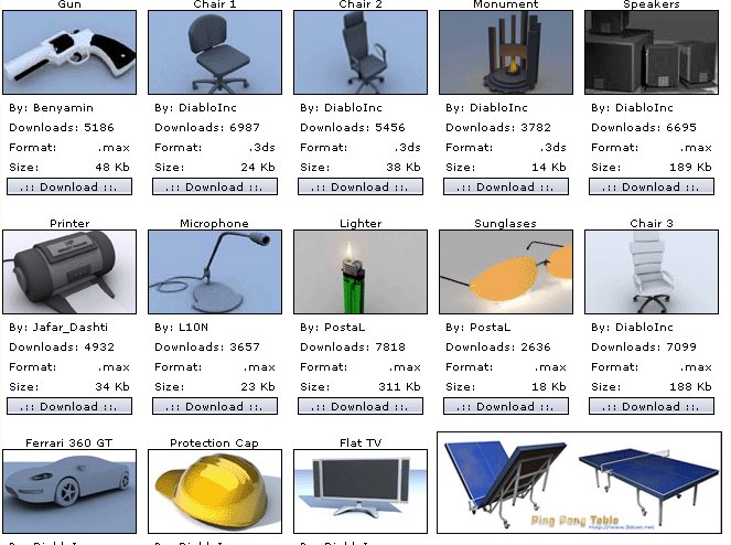 Download FREE 3D Models!