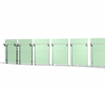   indoor space - Block 001 - glass partition
